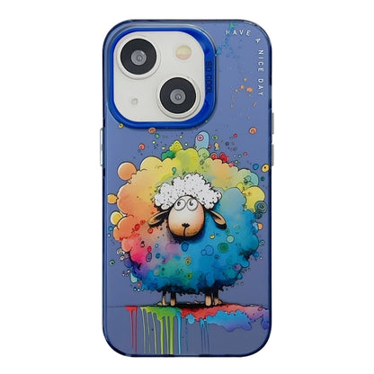 Animal Pattern Oil Painting Series PC + TPU Phone Case, For iPhone 15 Plus, For iPhone 15��������...