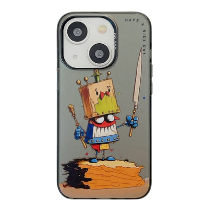 Animal Pattern Oil Painting Series PC + TPU Phone Case, For iPhone 15 Plus, For iPhone 15��������...