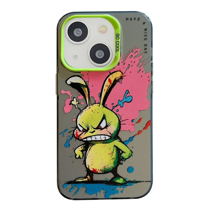 Animal Pattern Oil Painting Series PC + TPU Phone Case, For iPhone 15 Plus, For iPhone 15��������...