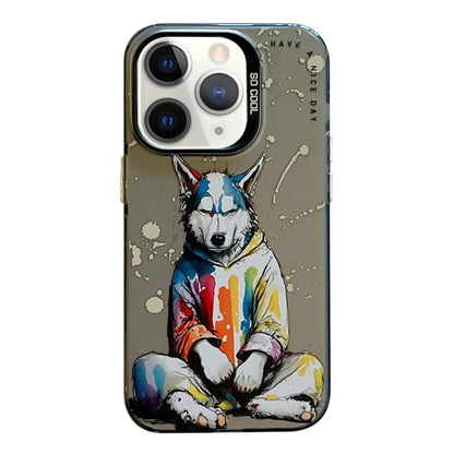 Animal Pattern Oil Painting Series PC + TPU Phone Case, For iPhone 11 Pro Max, For iPhone 11�����...