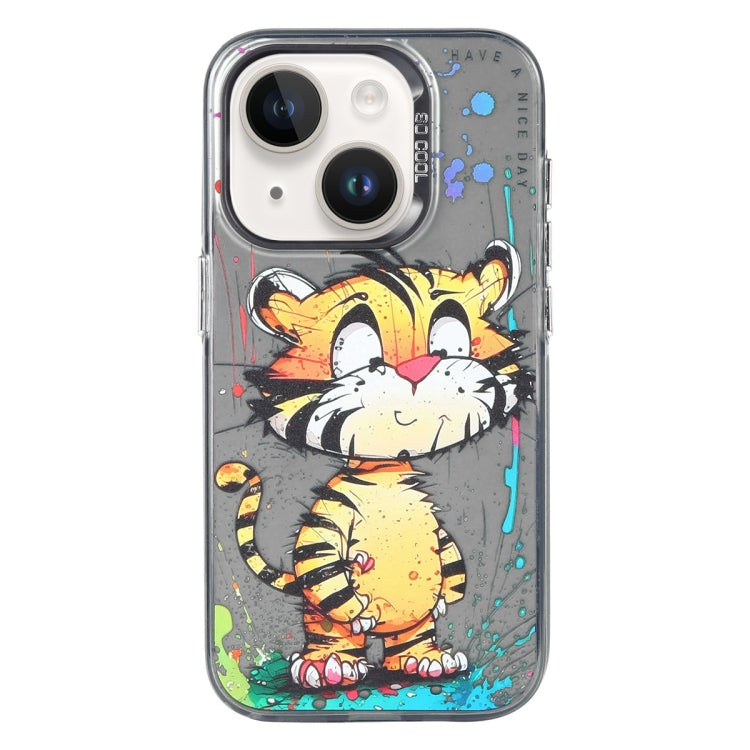 Animal Pattern Oil Painting Series PC + TPU Phone Case, For iPhone 15 Plus, For iPhone 15��������...