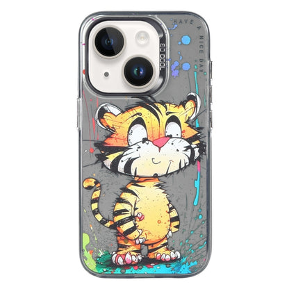 Animal Pattern Oil Painting Series PC + TPU Phone Case, For iPhone 15 Plus, For iPhone 15��������...