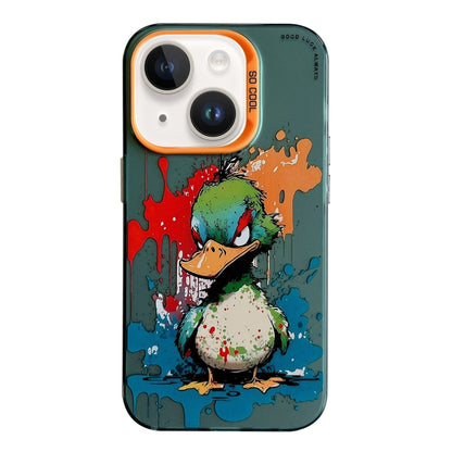 Animal Pattern Oil Painting Series PC + TPU Phone Case, For iPhone 15 Plus, For iPhone 15��������...