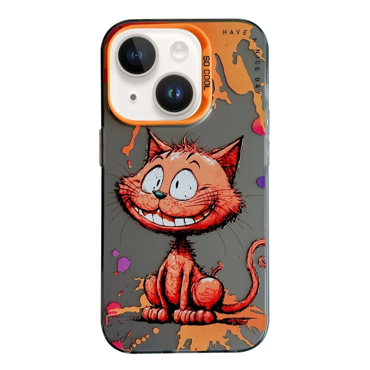 Animal Pattern Oil Painting Series PC + TPU Phone Case, For iPhone 15 Plus, For iPhone 15��������...