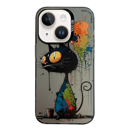 Animal Pattern Oil Painting Series PC + TPU Phone Case, For iPhone 15 Plus, For iPhone 15��������...