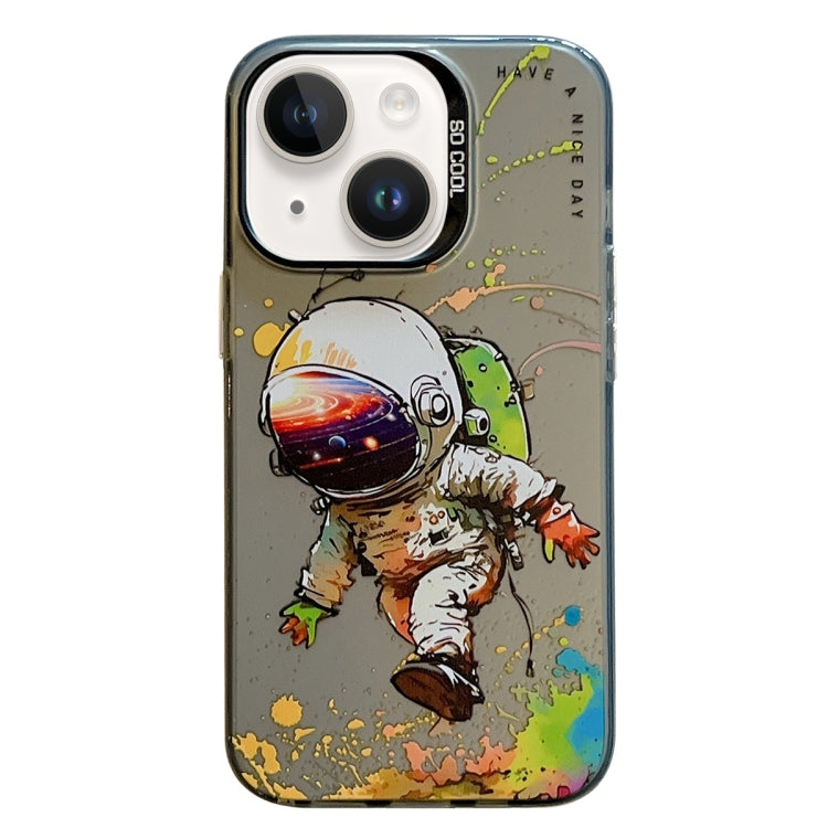 Animal Pattern Oil Painting Series PC + TPU Phone Case, For iPhone 15 Plus, For iPhone 15��������...