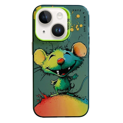 Animal Pattern Oil Painting Series PC + TPU Phone Case, For iPhone 15 Plus, For iPhone 15��������...