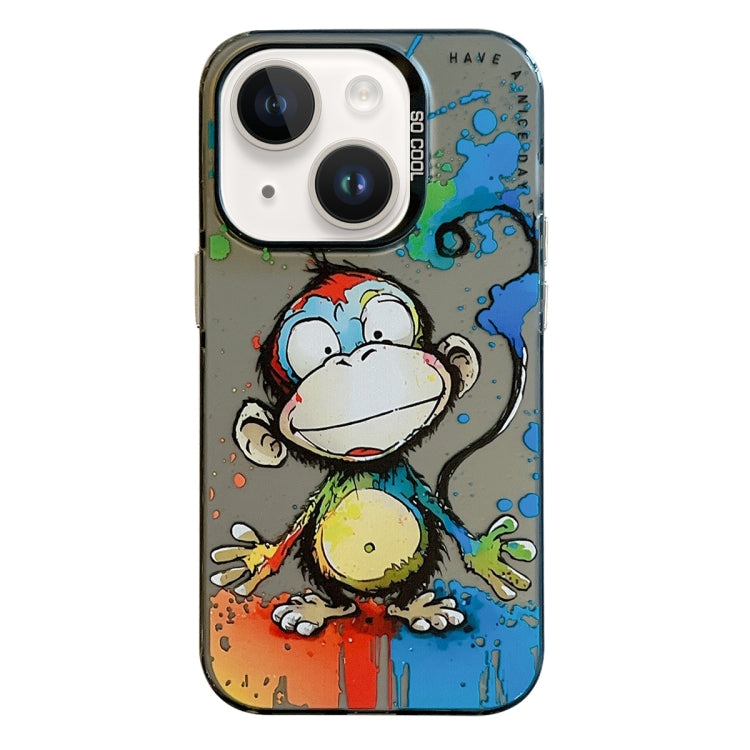 Animal Pattern Oil Painting Series PC + TPU Phone Case, For iPhone 15 Plus, For iPhone 15��������...