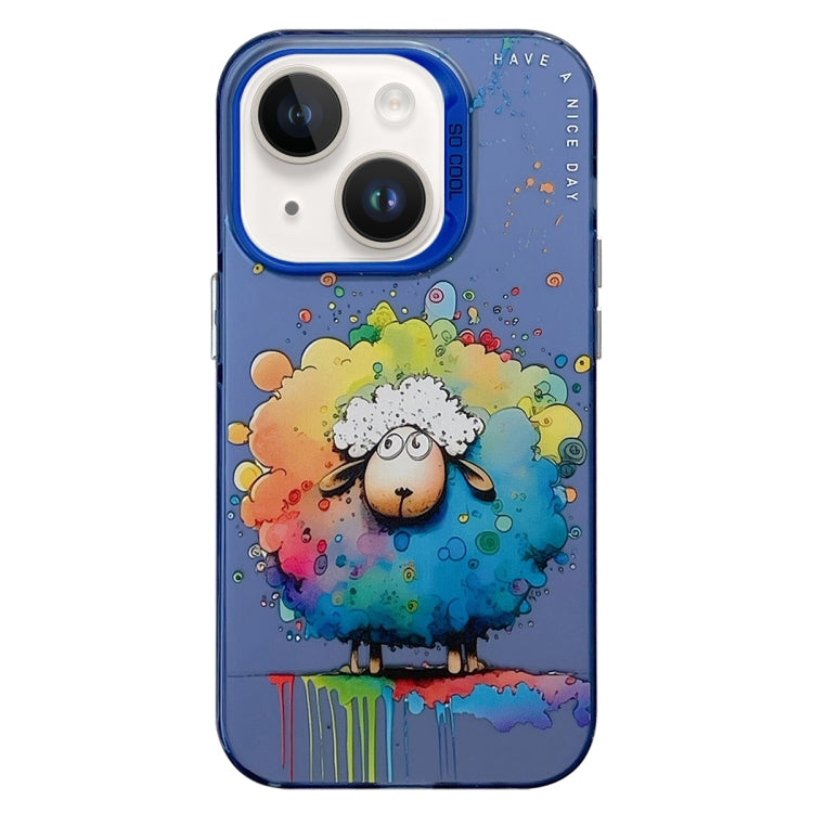 Animal Pattern Oil Painting Series PC + TPU Phone Case, For iPhone 15 Plus, For iPhone 15��������...