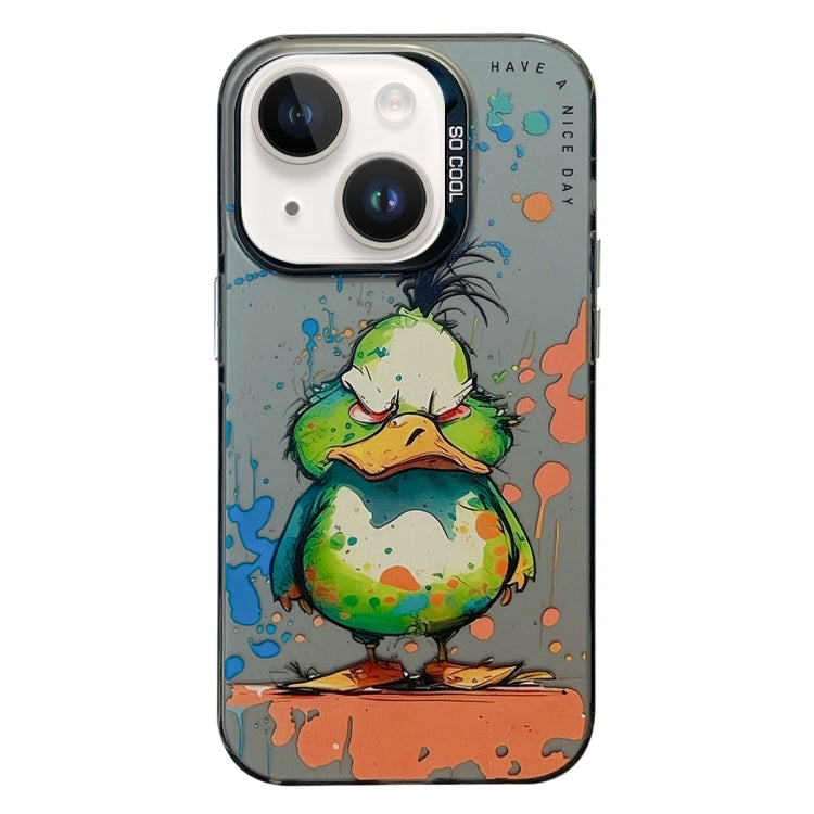 Animal Pattern Oil Painting Series PC + TPU Phone Case, For iPhone 15 Plus, For iPhone 15��������...
