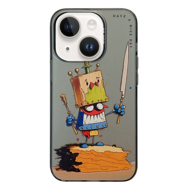 Animal Pattern Oil Painting Series PC + TPU Phone Case, For iPhone 15 Plus, For iPhone 15��������...