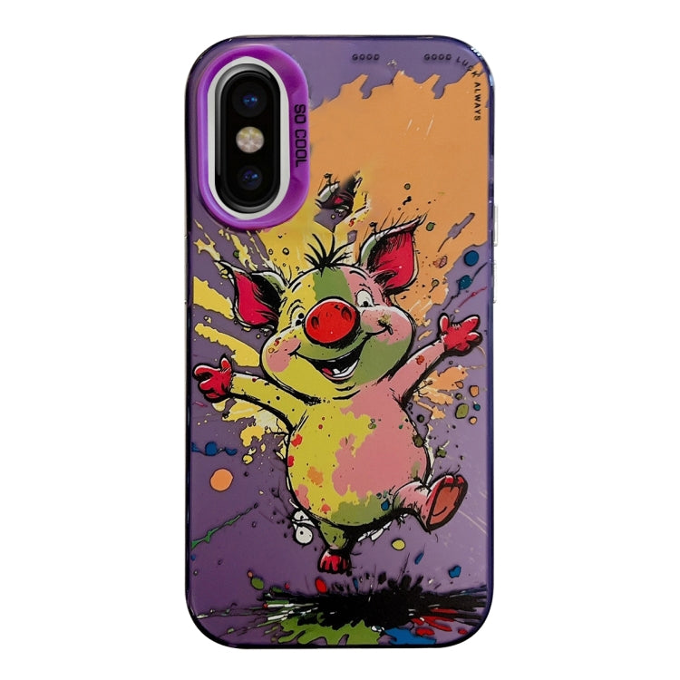 Animal Pattern Oil Painting Series PC + TPU Phone Case, For iPhone 11 Pro Max, For iPhone 11�����...
