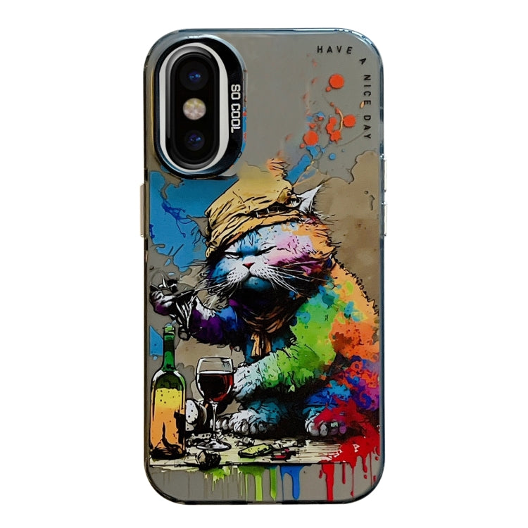Animal Pattern Oil Painting Series PC + TPU Phone Case, For iPhone 11 Pro Max, For iPhone 11�����...