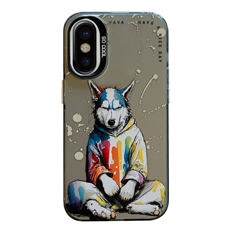 Animal Pattern Oil Painting Series PC + TPU Phone Case, For iPhone 11 Pro Max, For iPhone 11�����...