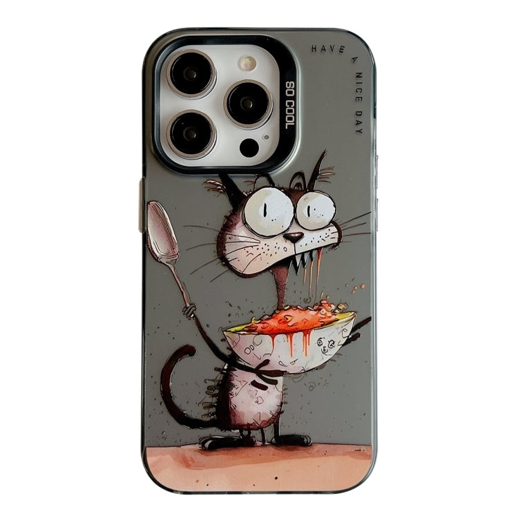 Animal Pattern Oil Painting Series PC + TPU Phone Case, For iPhone 16 Pro Max, For iPhone 16 Pro�...