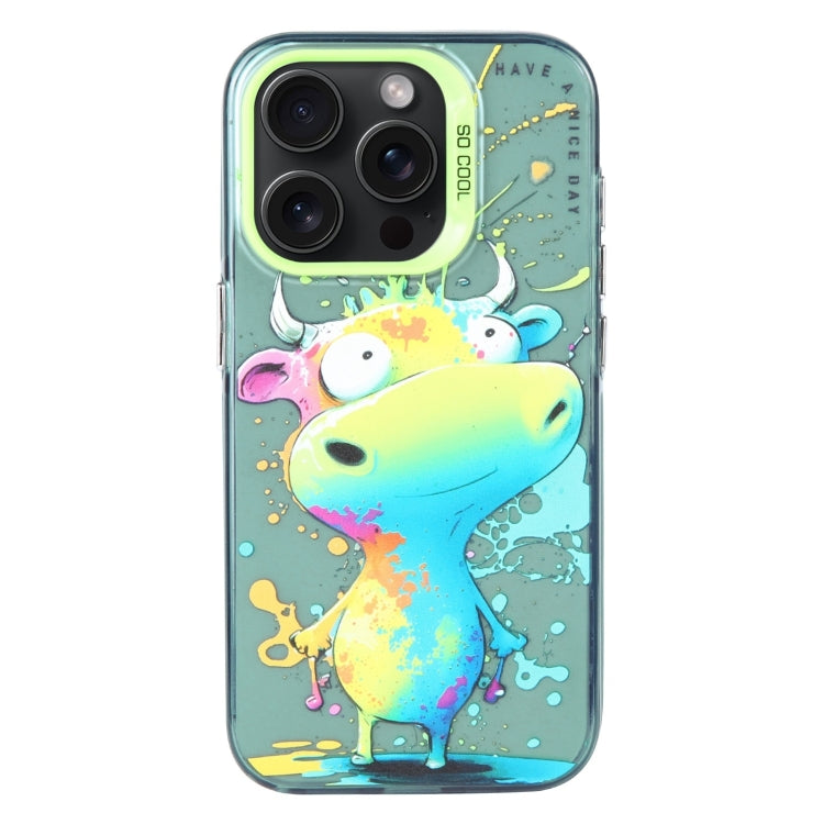 Animal Pattern Oil Painting Series PC + TPU Phone Case, For iPhone 16 Pro Max, For iPhone 16 Pro�...