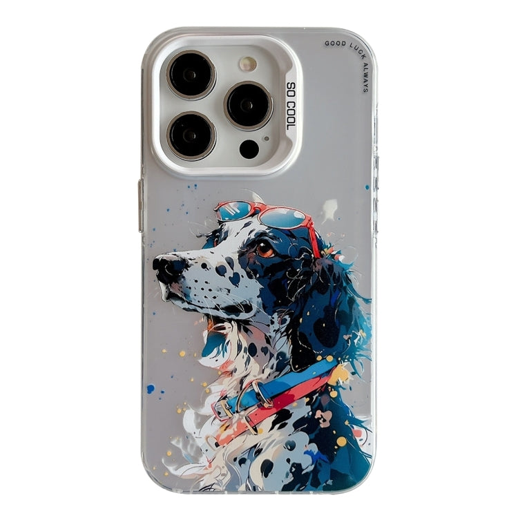Animal Pattern Oil Painting Series PC + TPU Phone Case, For iPhone 16 Pro Max, For iPhone 16 Pro�...