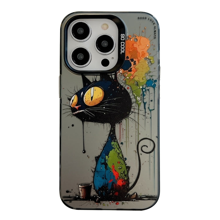 Animal Pattern Oil Painting Series PC + TPU Phone Case, For iPhone 16 Pro Max, For iPhone 16 Pro�...