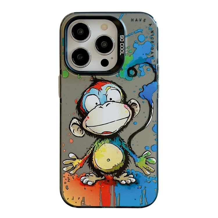 Animal Pattern Oil Painting Series PC + TPU Phone Case, For iPhone 16 Pro Max, For iPhone 16 Pro�...
