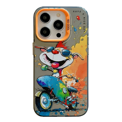 Animal Pattern Oil Painting Series PC + TPU Phone Case, For iPhone 16 Pro Max, For iPhone 16 Pro�...
