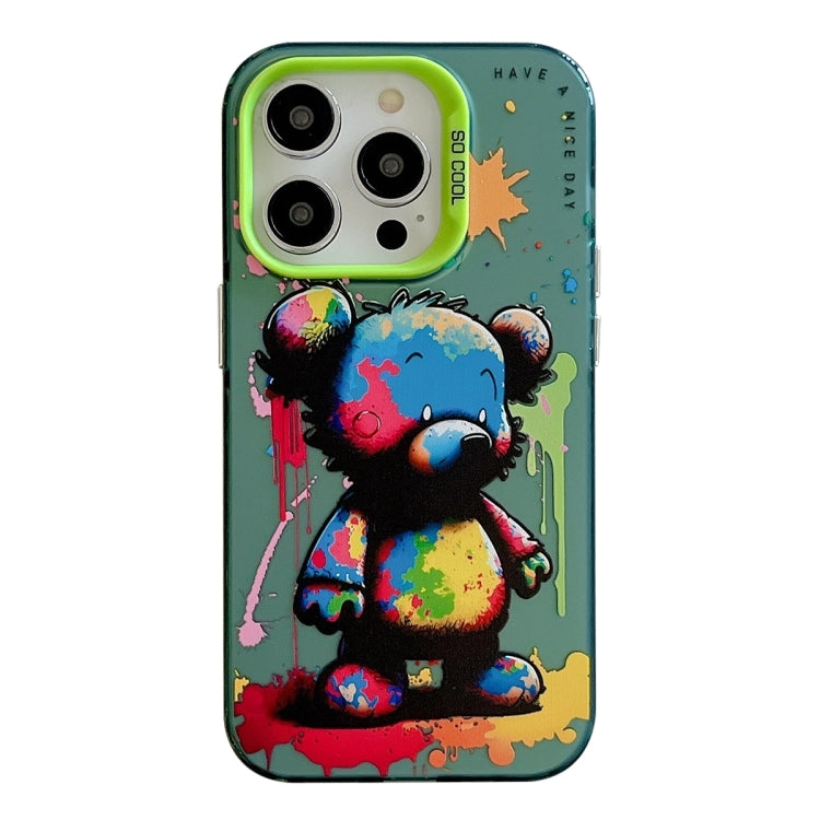 Animal Pattern Oil Painting Series PC + TPU Phone Case, For iPhone 16 Pro Max, For iPhone 16 Pro�...
