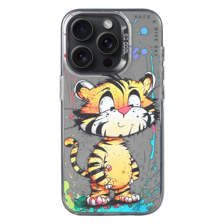 Animal Pattern Oil Painting Series PC + TPU Phone Case, For iPhone 16 Pro Max, For iPhone 16 Pro�...