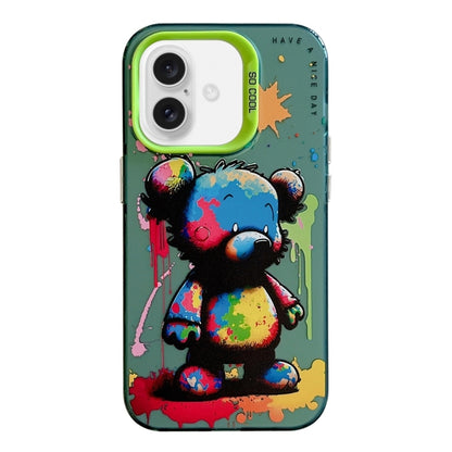 Animal Pattern Oil Painting Series PC + TPU Phone Case, For iPhone 16 Pro Max, For iPhone 16 Pro�...
