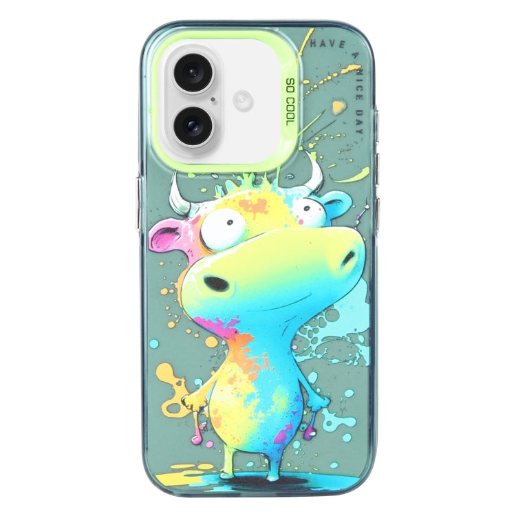 Animal Pattern Oil Painting Series PC + TPU Phone Case, For iPhone 16 Pro Max, For iPhone 16 Pro�...