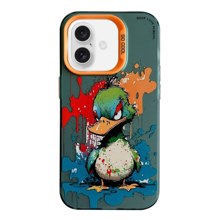 Animal Pattern Oil Painting Series PC + TPU Phone Case, For iPhone 16 Pro Max, For iPhone 16 Pro�...