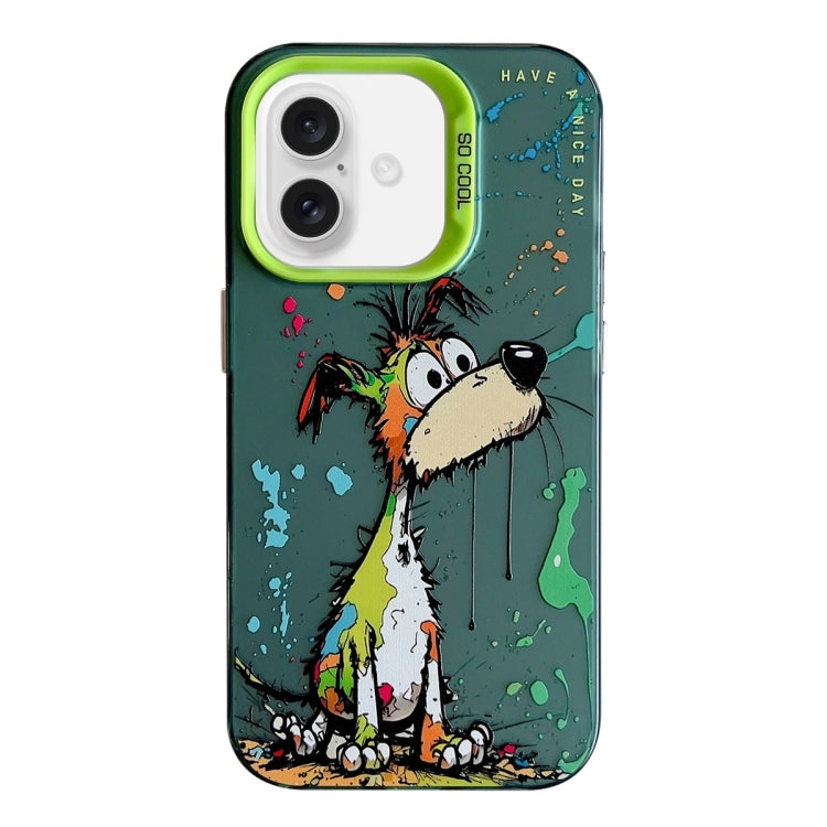 Animal Pattern Oil Painting Series PC + TPU Phone Case, For iPhone 16 Pro Max, For iPhone 16 Pro�...