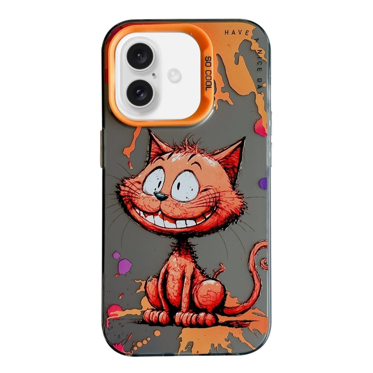 Animal Pattern Oil Painting Series PC + TPU Phone Case, For iPhone 16 Pro Max, For iPhone 16 Pro�...