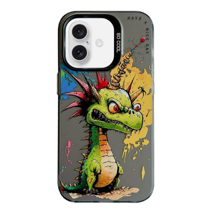 Animal Pattern Oil Painting Series PC + TPU Phone Case, For iPhone 16 Pro Max, For iPhone 16 Pro�...