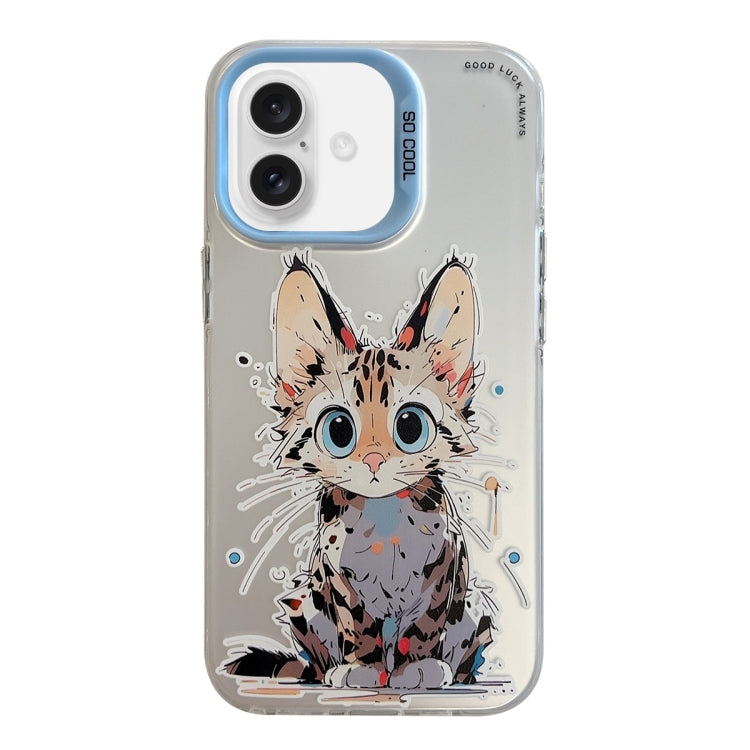 Animal Pattern Oil Painting Series PC + TPU Phone Case, For iPhone 16 Pro Max, For iPhone 16 Pro�...