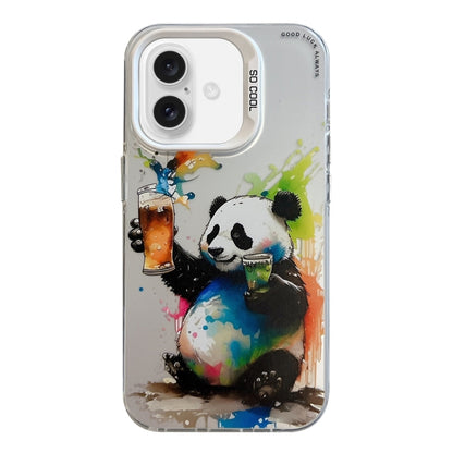Animal Pattern Oil Painting Series PC + TPU Phone Case, For iPhone 16 Pro Max, For iPhone 16 Pro�...