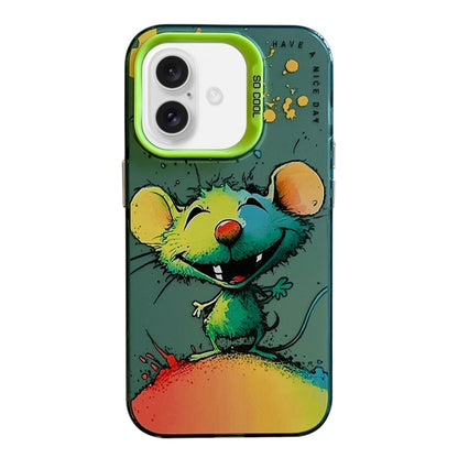 Animal Pattern Oil Painting Series PC + TPU Phone Case, For iPhone 16 Pro Max, For iPhone 16 Pro�...