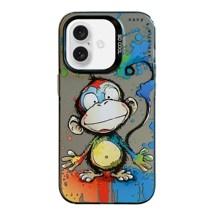 Animal Pattern Oil Painting Series PC + TPU Phone Case, For iPhone 16 Pro Max, For iPhone 16 Pro�...
