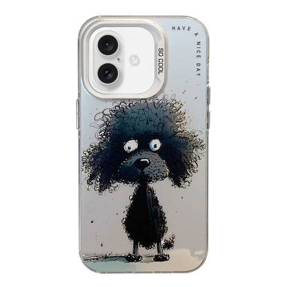 Animal Pattern Oil Painting Series PC + TPU Phone Case, For iPhone 16 Pro Max, For iPhone 16 Pro�...
