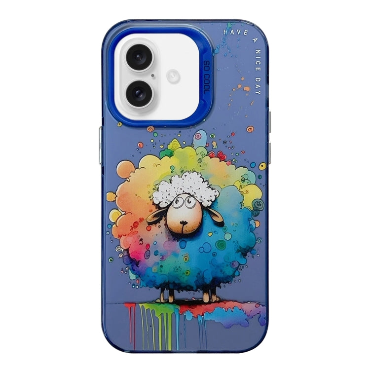 Animal Pattern Oil Painting Series PC + TPU Phone Case, For iPhone 16 Pro Max, For iPhone 16 Pro�...
