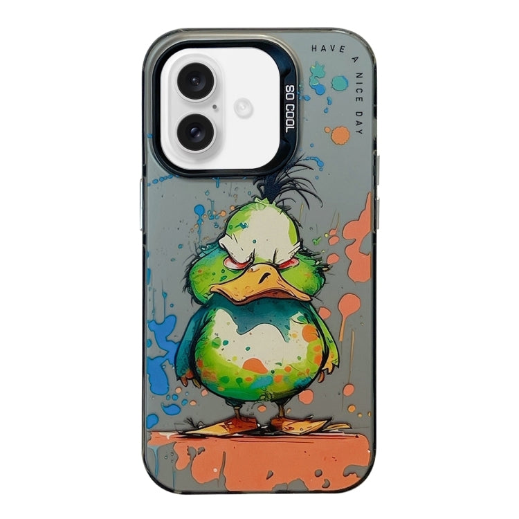 Animal Pattern Oil Painting Series PC + TPU Phone Case, For iPhone 16 Pro Max, For iPhone 16 Pro�...