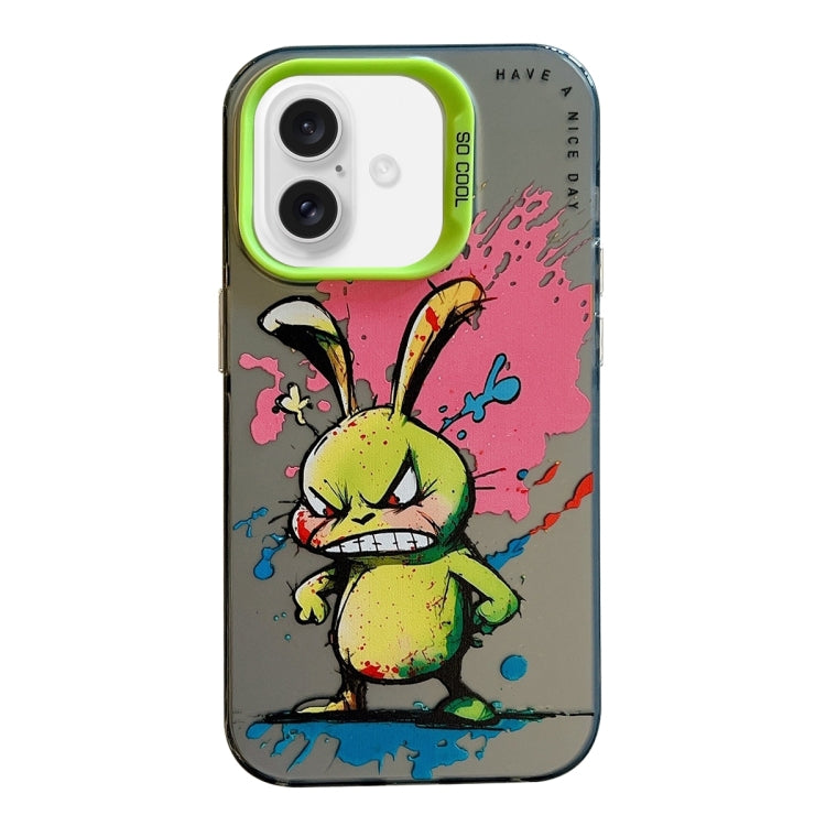 Animal Pattern Oil Painting Series PC + TPU Phone Case, For iPhone 16 Pro Max, For iPhone 16 Pro�...