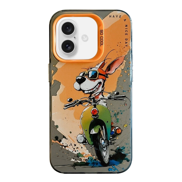 Animal Pattern Oil Painting Series PC + TPU Phone Case, For iPhone 16 Pro Max, For iPhone 16 Pro�...