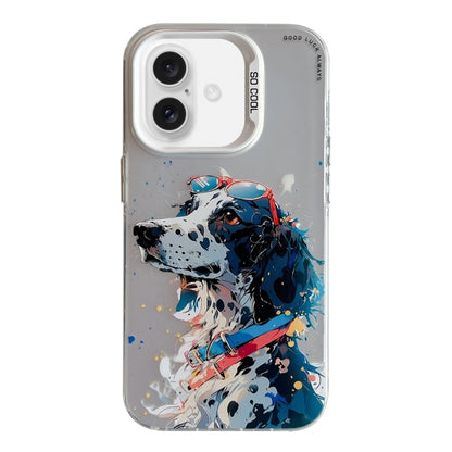 Animal Pattern Oil Painting Series PC + TPU Phone Case, For iPhone 16, For iPhone 15 Pro Max�����...