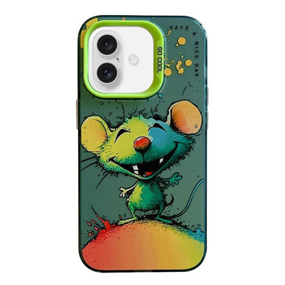 Animal Pattern Oil Painting Series PC + TPU Phone Case