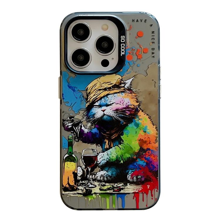 Animal Pattern Oil Painting Series PC + TPU Phone Case