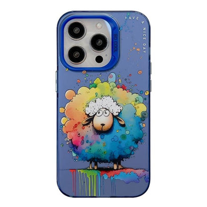 Animal Pattern Oil Painting Series PC + TPU Phone Case