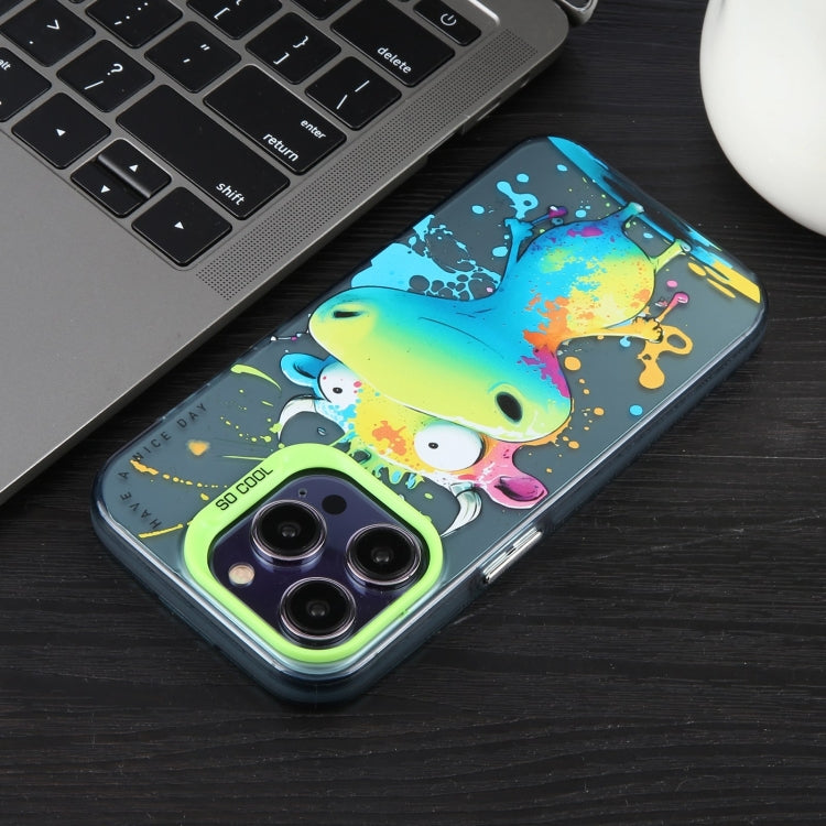 Animal Pattern Oil Painting Series PC + TPU Phone Case, For iPhone 15 Plus, For iPhone 15��������...