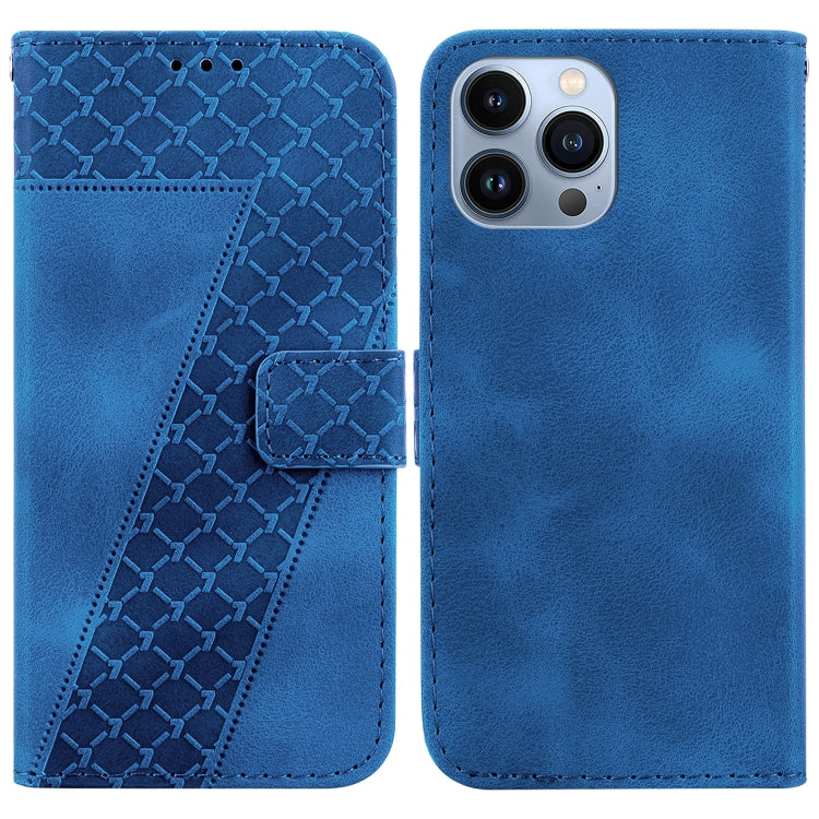 Seven-shaped Embossed Leather Phone Case