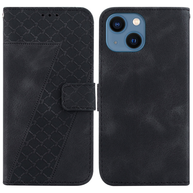 Seven-shaped Embossed Leather Phone Case