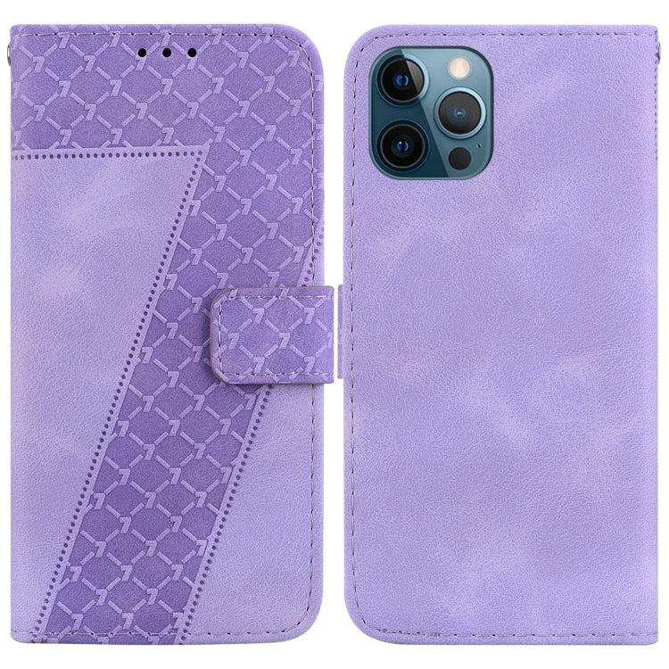 Seven-shaped Embossed Leather Phone Case