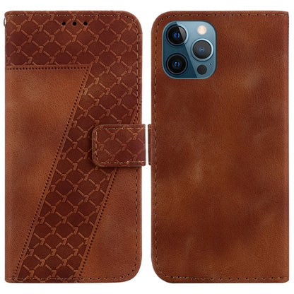 Seven-shaped Embossed Leather Phone Case